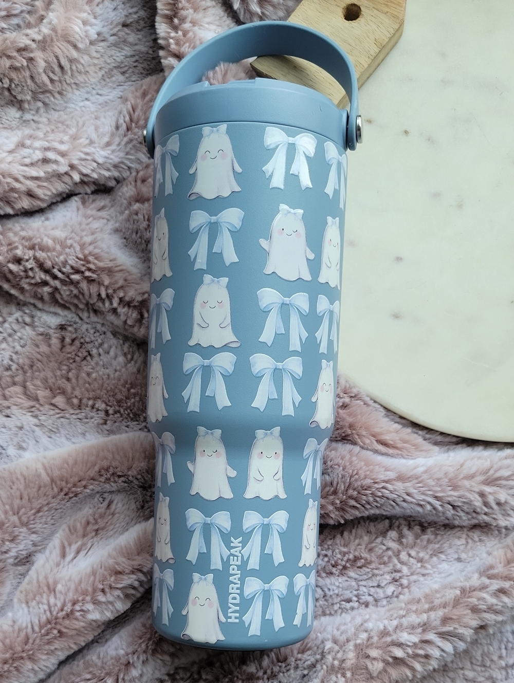 Hydrapak Blue Ghost & Bow Insulated Travel Tumbler